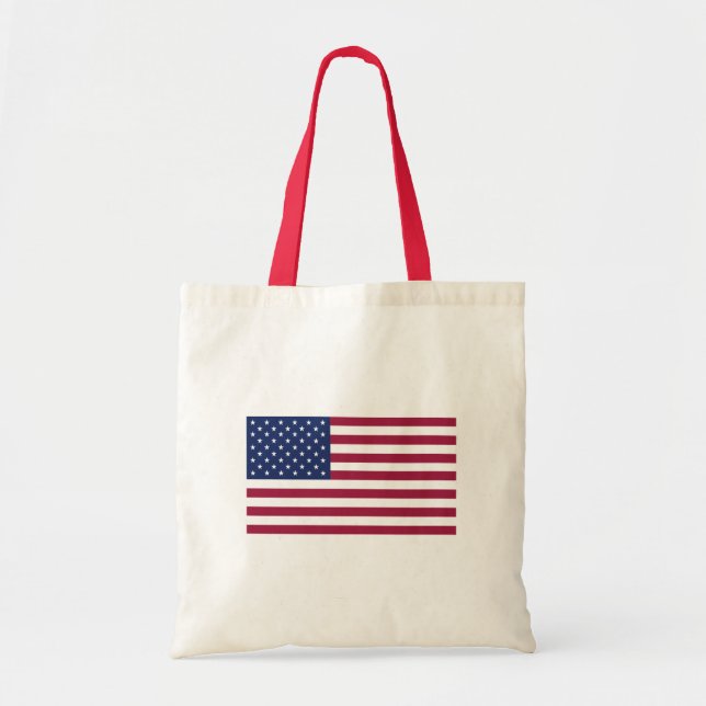 Allzwecktasche mit amerikanischer Flagge Tragetasche (Vorne)
