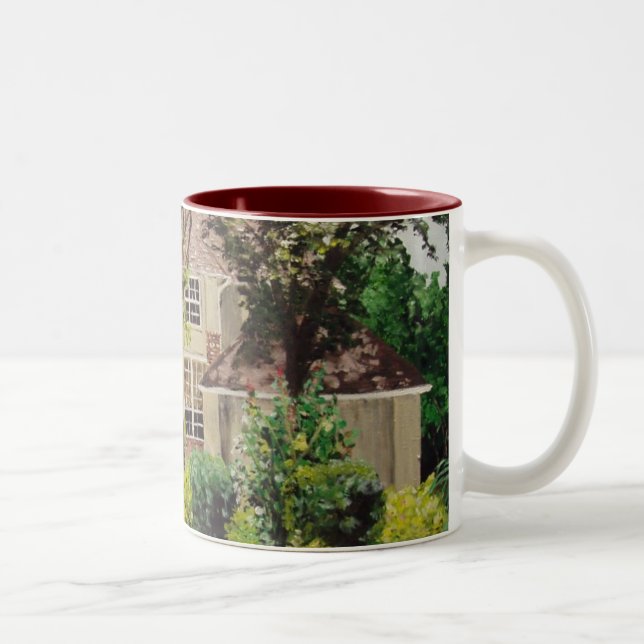 Alma-Haus-Malerei Zweifarbige Tasse (Rechts)