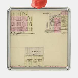 Alma, Nebraska Silbernes Ornament