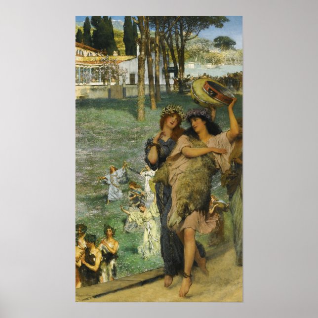 Alma-Tadema - auf der Straße Poster (Vorne)