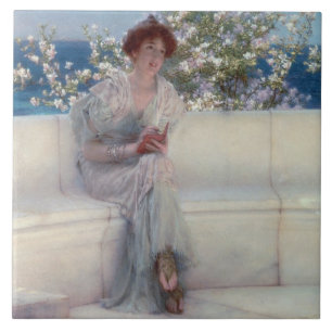 Alma-Tadema   das Jahr ist am Frühling Fliese