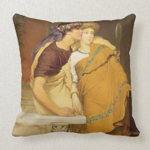 Alma-Tadema der Spiegel, 1868 Kissen