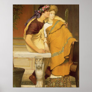Alma-Tadema Der Spiegel, 1868 Poster