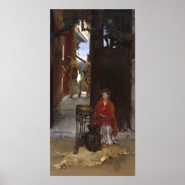 Alma-Tadema - Der Weg zum Tempel Poster (Vorne)