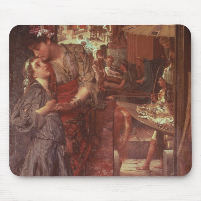 Alma-Tadema | die Abfahrt, 1880 Mousepad (Vorne)
