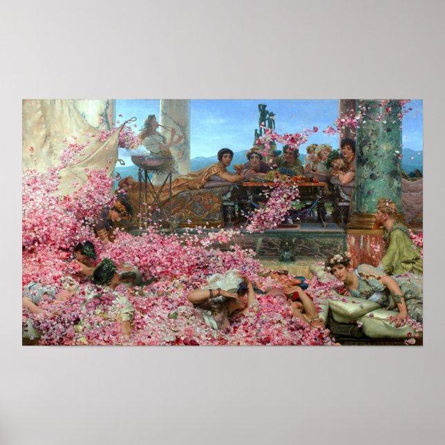 Alma-Tadema - Die Rose von Heliogabalus Poster (Vorne)