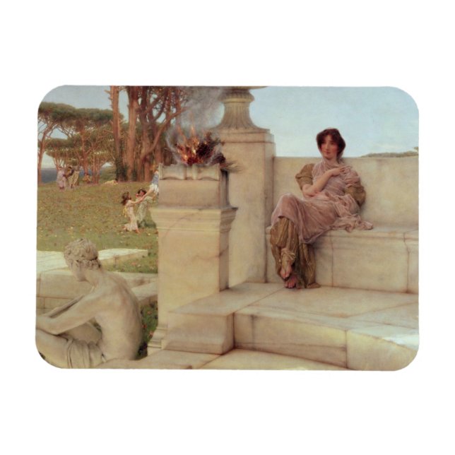 Alma-Tadema | Die Stimme des Frühlings, 1908 Magnet (Horizontal)