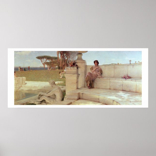 Alma-Tadema | Die Stimme des Frühlings, 1908 Poster (Vorne)