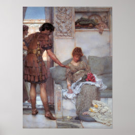 Alma-Tadema - Ein stiller Gruß Poster