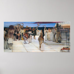 Alma-Tadema - eine Dedication für Bacchus Poster