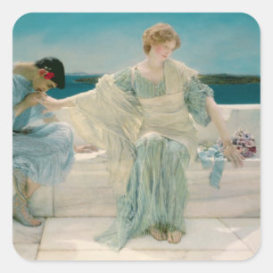 Alma-Tadema   Frag mir nicht mehr, 1906 Quadratischer Aufkleber