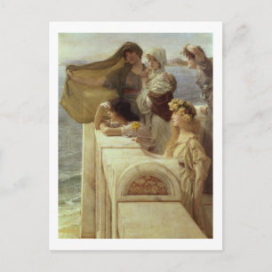 Alma-Tadema In Aphrodite's Cradle, 1908 Postkarte