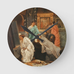 Alma-Tadema Kollektor zu der Zeit Augustus Runde Wanduhr