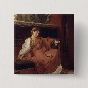 Alma-Tadema   Lesbia, das über einem Spatzen weint Button