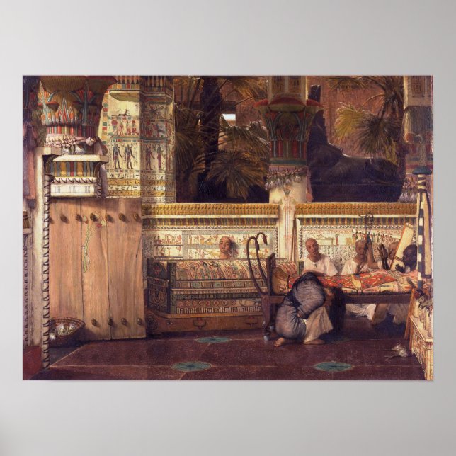 Alma-Tadema - Lourens Die ägyptische Witwe Poster (Vorne)