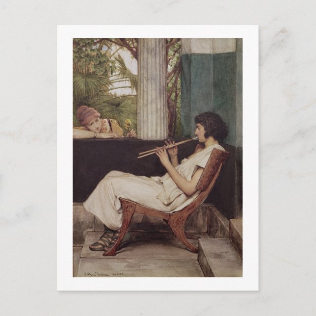 Alma-Tadema | Music Hath Charms Postkarte (Vorderseite)