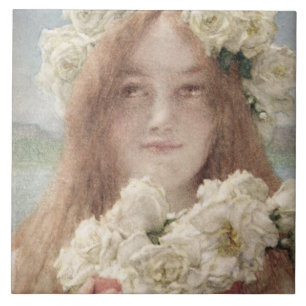 Alma-Tadema Sommer anbietend, 1894 Fliese