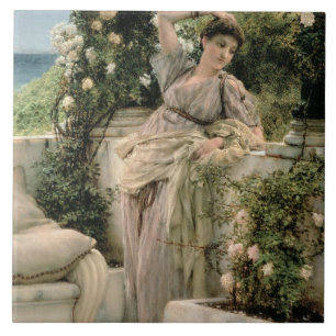 Alma-Tadema "Thou-Rose aller Rosen, 1885 Fliese