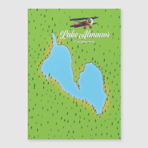 Almanor California USA-Karte Magnetkarte