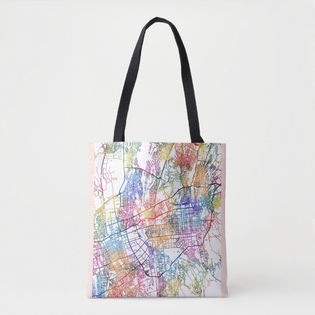 Almaty Kazakhstan City Map Tasche (Vorderseite)