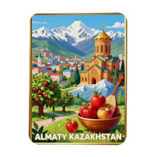 Almaty Tian Shan Bergreisen Magnet