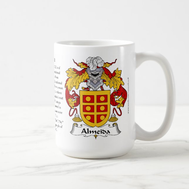 Almeida Familien-Wappen Kaffeetasse (Rechts)