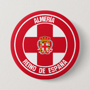 Almería Round Emblem Button