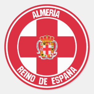 Almería Round Emblem Runder Aufkleber