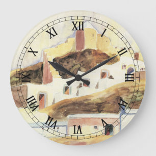 Almeria von Walter Gramatte, Vintage Expressionism Große Wanduhr
