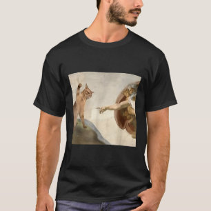 Almighty Slap Funny Cat Gottes Schöpfung von Adam  T-Shirt
