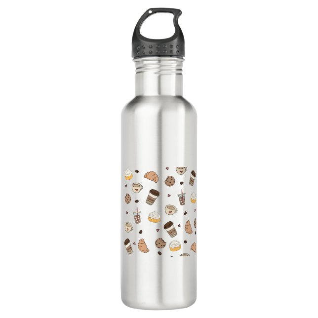 Almofada decorativa coffee lovers  edelstahlflasche (Vorderseite)
