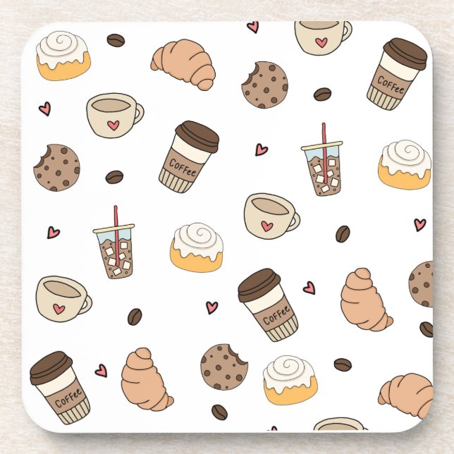 Almofada decorativa coffee lovers  getränkeuntersetzer (Vorderseite)