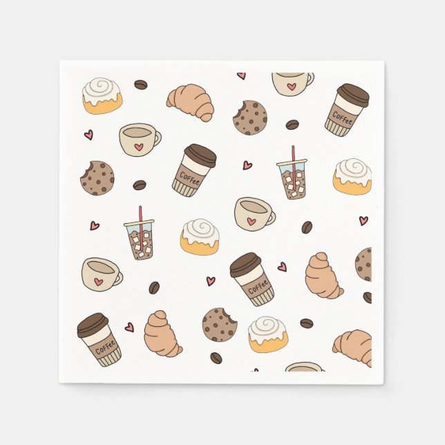 Almofada decorativa coffee lovers  serviette (Vorderseite)