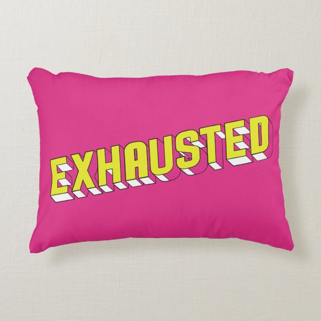 Almofada "Exhausted" Dekokissen (Vorderseite)