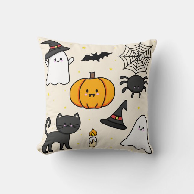 Almofada fofa com desenho Happy Halloween Kissen (Vorderseite)