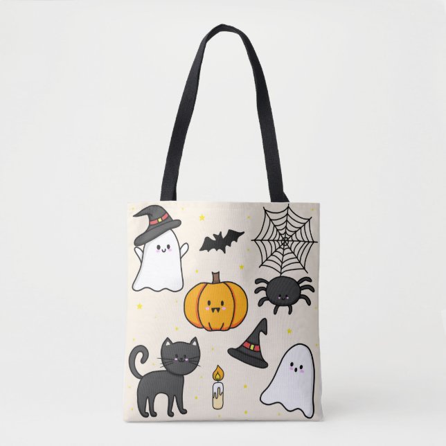 Almofada fofa com desenho Happy Halloween Tasche (Vorderseite)