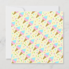 Almofada fofa com estampa contínua de sorvetes einladung