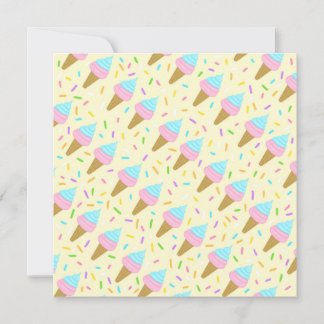 Almofada fofa com estampa contínua de sorvetes einladung
