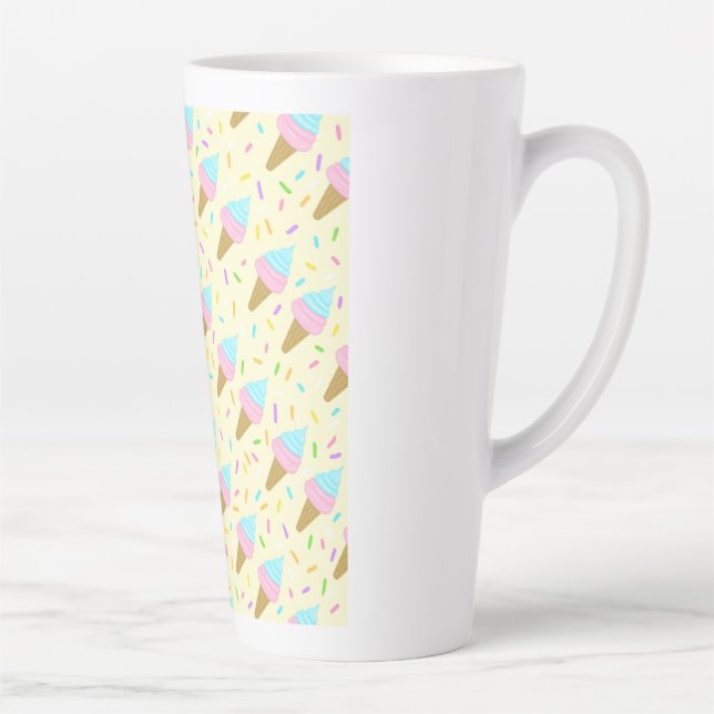 Almofada fofa com estampa contínua de sorvetes milchtasse (Rechts)