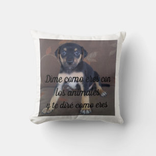 Almohada Dime como eres con los animales Kissen