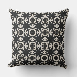 Almohada elegante patron blanco y negro kissen