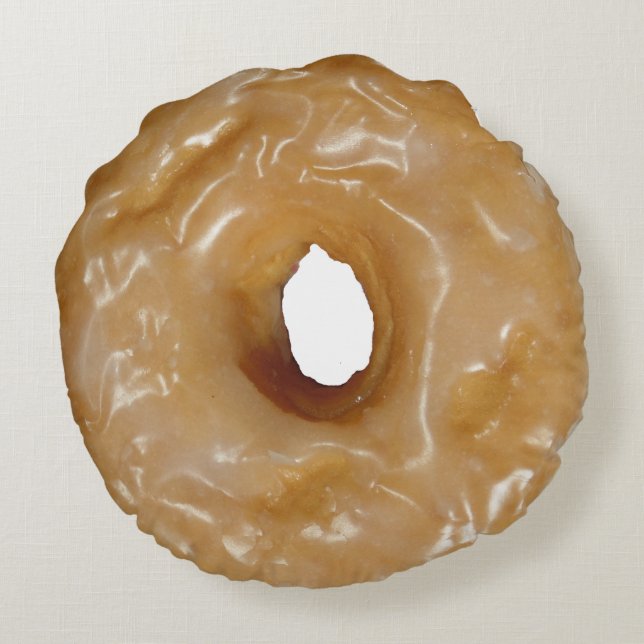 Almohada redonda de donut glaseada rundes kissen (Rückseite)