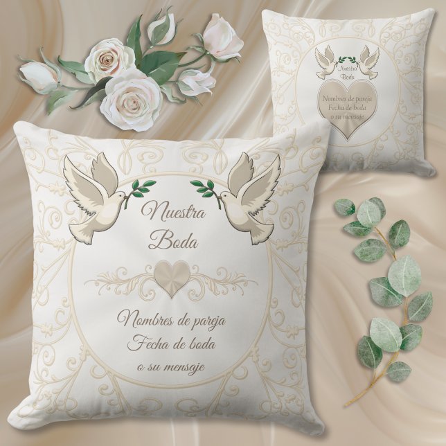 Almohadas de boda personalizadas. Regalos de Boda Kissen (Ideas para regalos de boda. Regalos de boda. Regalos de boda personalizados. Regalos de boda. )
