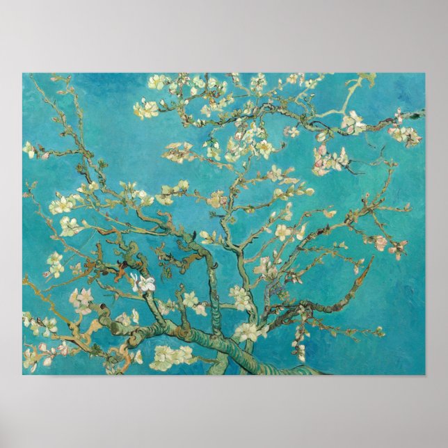 Almond Blossom, 1890 by Vincent van Gogh Poster (Vorne)