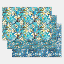 Almond Blossom inspiriert von Van Gogh Wrapping Pa Geschenkpapier Set