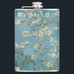 Almond Blossom Van Gogh Flachmann<br><div class="desc">Almond Blossoms ist eine Gruppe von mehreren Gemälden, die in den Jahren 1888 und 1890 von Vincent van Gogh in Arles und Saint-Rémy, Südfrankreich von blühenden Mandelbäumen gemacht wurden. Blühende Bäume waren für van Gogh besonders. Sie repräsentierten Erwachen und Hoffnung. Er genoss sie ästhetisch und fand Freude beim Malen blühender...</div>