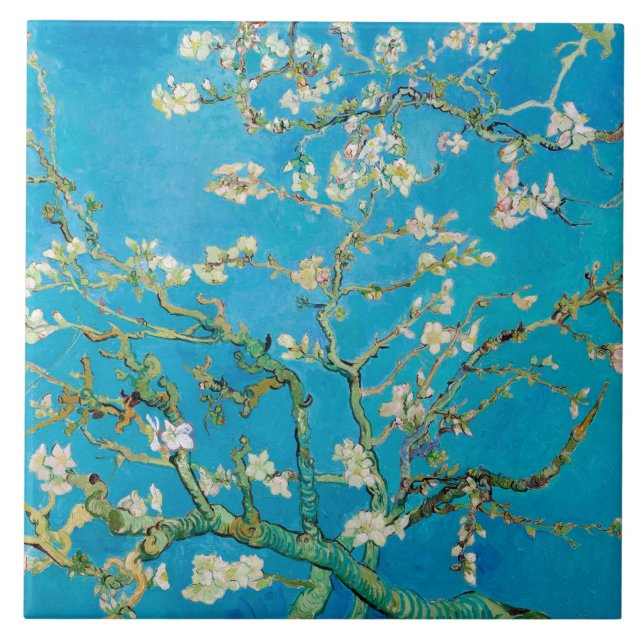 Almond Blossom, Vincent van Gogh Fliese (Vorderseite)