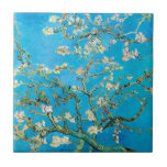 Almond Blossom Vincent van Gogh Fliese<br><div class="desc">Schöne Mandelblüten auf Mandelbaum von Vincent van Gogh.</div>