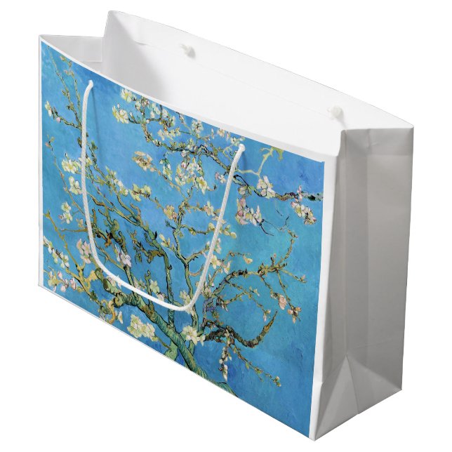 Almond Blossom Vincent Van Gogh Große Geschenktüte (Vorderseite Schrägansicht)