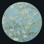 Almond Blossom: Vincent Van Gogh Runder Aufkleber<br><div class="desc">Almond Blossom. Gemalt von Vincent Van Gogh im Jahr 1890. Dieses Bild ist öffentlich zugänglich.</div>